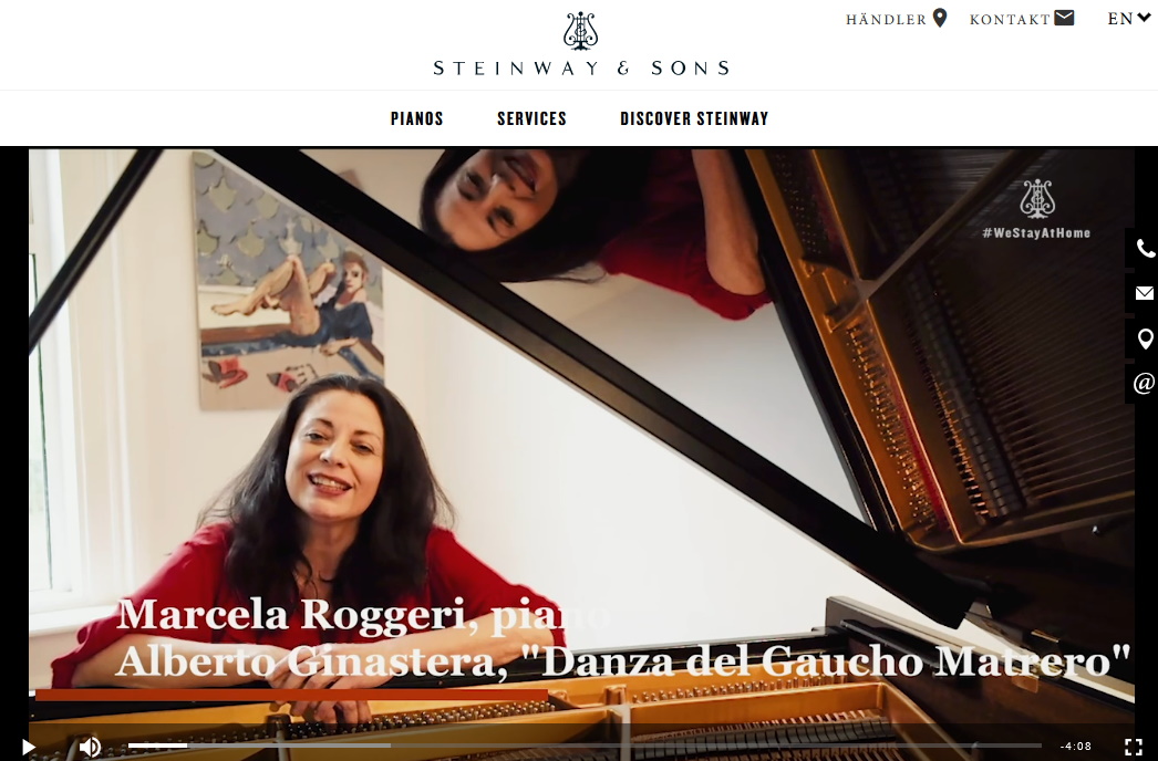 Marcela Roggeri plays Ginastera - Steinway's Lunch concerts